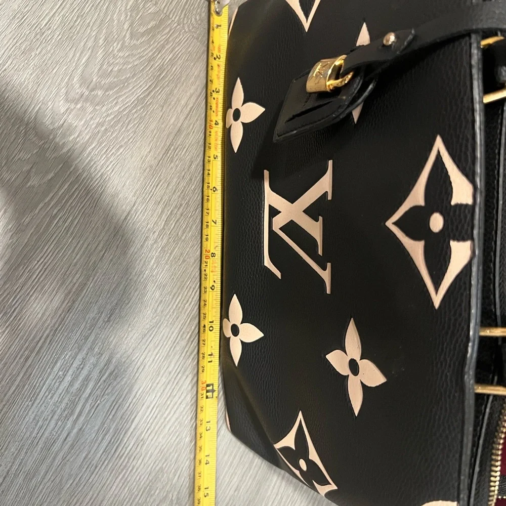 Purse Louis Vuitton Black and Cream - Picture 7 of 10